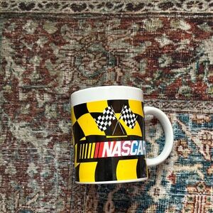 Nascar Racing Mug - Yellow, Black, and Red